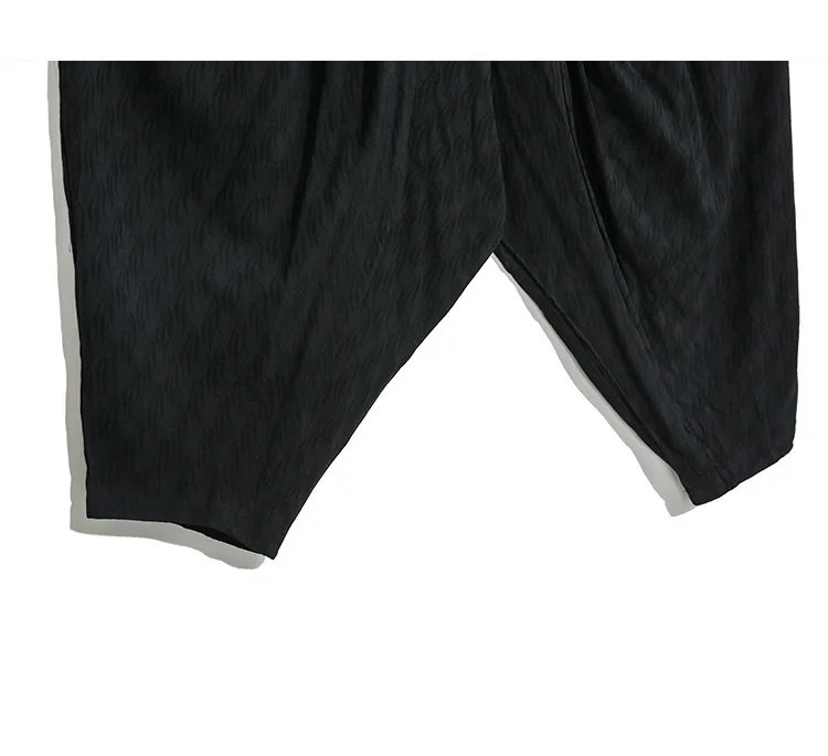 [EAM] Черные повседневные брюки с высокой эластичной талией, новые свободные брюки, женские модные брюки, подходят ко всему, весна-осень, 1B705