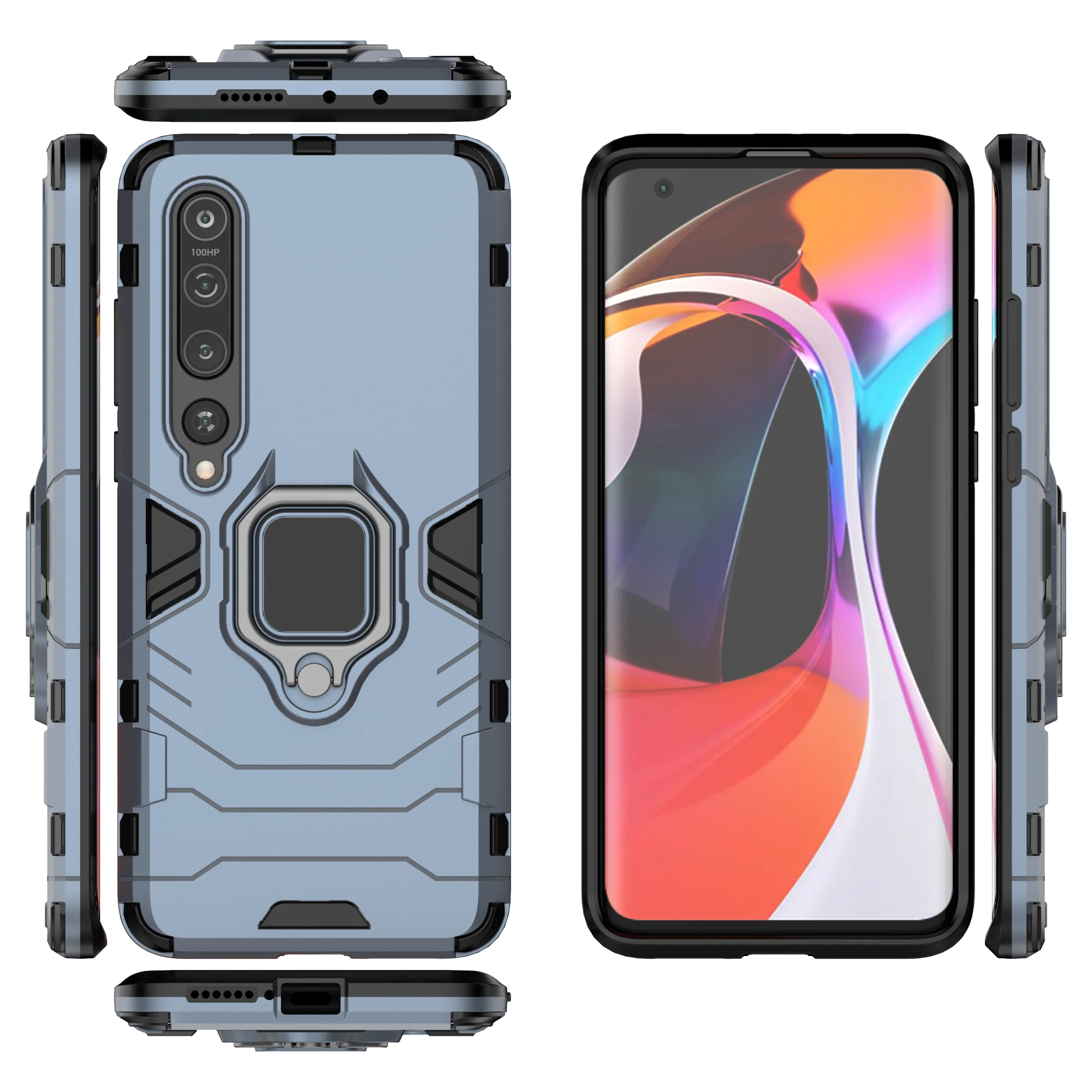 Двухслойный противоударный армированный чехол для телефона Redmi 7A Note 8T 6 Pro с