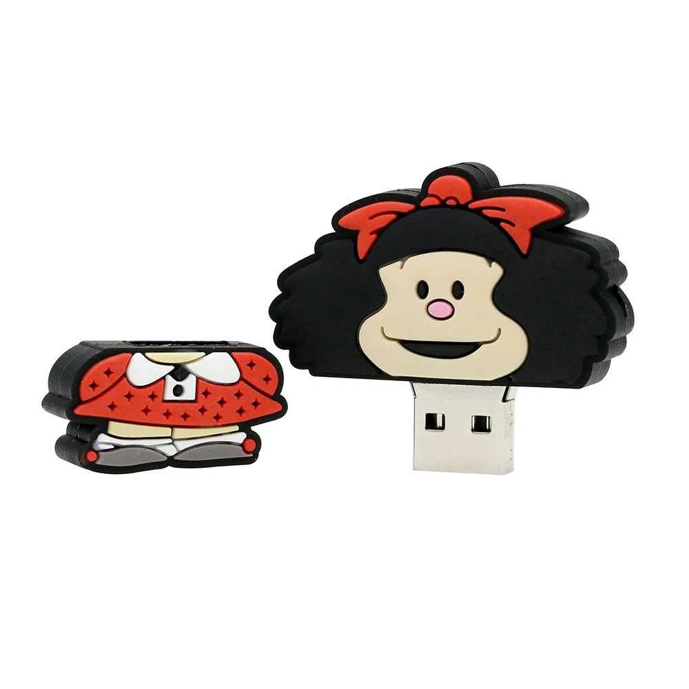 Прекрасный USB флэш-накопитель Mafalda USB 2,0 флэш-накопитель 128 ГБ Usb флешка 256 ГБ Флешка 64 ГБ флеш-карта 32 ГБ флеш-накопитель