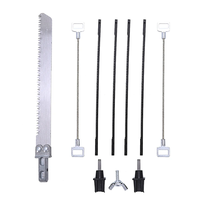 11 In 1 Saw Hand DIY Saw Multifunction Hand Saws Cutting Metal Wood Glass Plastic Rubber 9 Blades With Box black