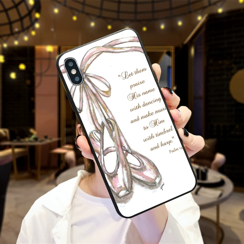 Балерина арт Мягкий ТПУ чехол для Apple IPhone X XR XS MAX 5 5S 5C SE 6 S 7 8 Plus ipod touch силиконовый