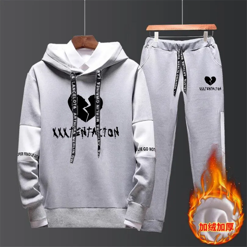 Новые европейские и американские рэп певицы xxxtentacion персонализированные модные комбинезон с капюшоном