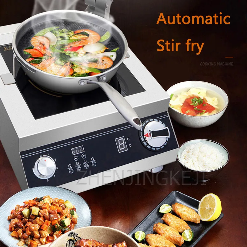 

220V Fully Automatic Stir Fry Machine Commercial Fried Noodles Fried Rice Machine Chain Fast Food Smart Stir Fry Robot 5000W