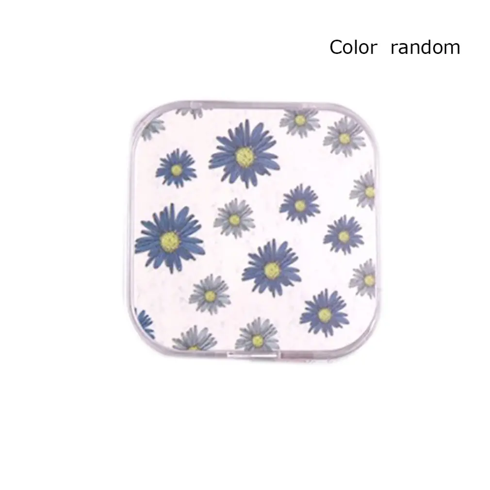 

Contact Lens Care Case Eye Care Kit Portable Contact Lens Box Home Travel Storage Mirror Box Random Color