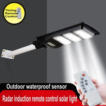 

LED 40W 80W 120W 160W Solar Radar PIR Motion Sensor Wall Timing Lamp With Remote Control Waterproof Function For Square Garden