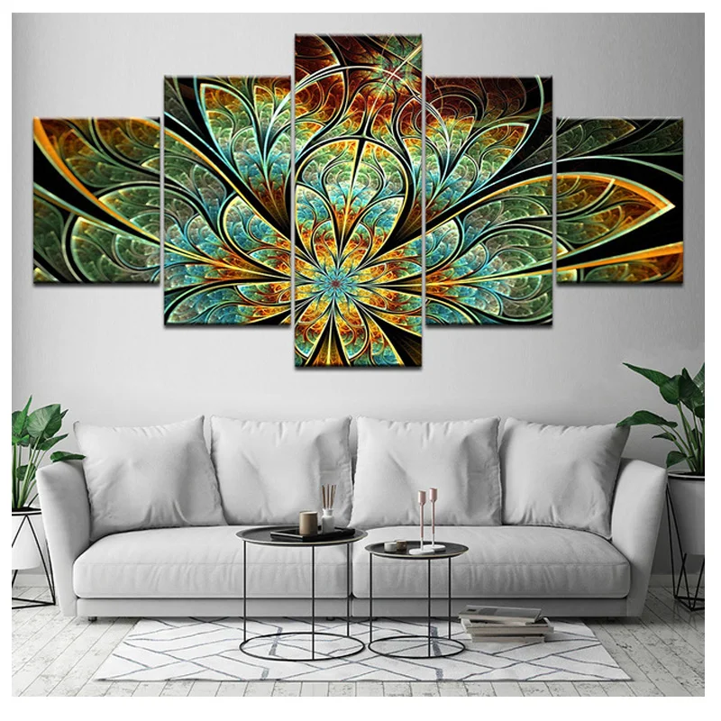 Abstract fireworks flowers