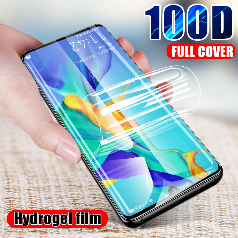 100D Гидрогелевая пленка для Hauwei P20 P30 Mate 20 Lite P smart 2019 Защитная экрана Pro не стекло |