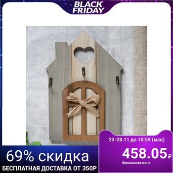 

Hooks decorative tree House with shutters "26x18 5x3 cm 4764219