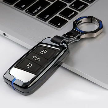 

Car Key Case Cover Protector Holder Accessories Protect Zinc Alloy For Volkswagen VW Magotan Passat B8 Skoda A7