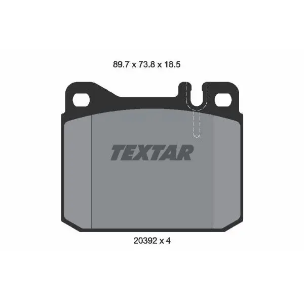 Колодки дисковые передние\ VW LT 28 2.0-2.4TD 75-96 TEXTAR 20392