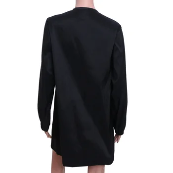 

1pc Barber Working Apron Hair Stylist Waterproof Zipper Smock for Salon Groomer - Size M
