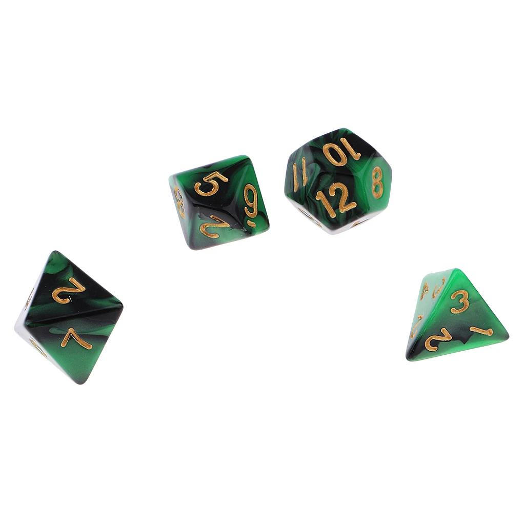 7x многогранные кости многогранные D4-D20 для вечерние настольные игры MTG DND игрушки многогранные Кубики для вечеринок