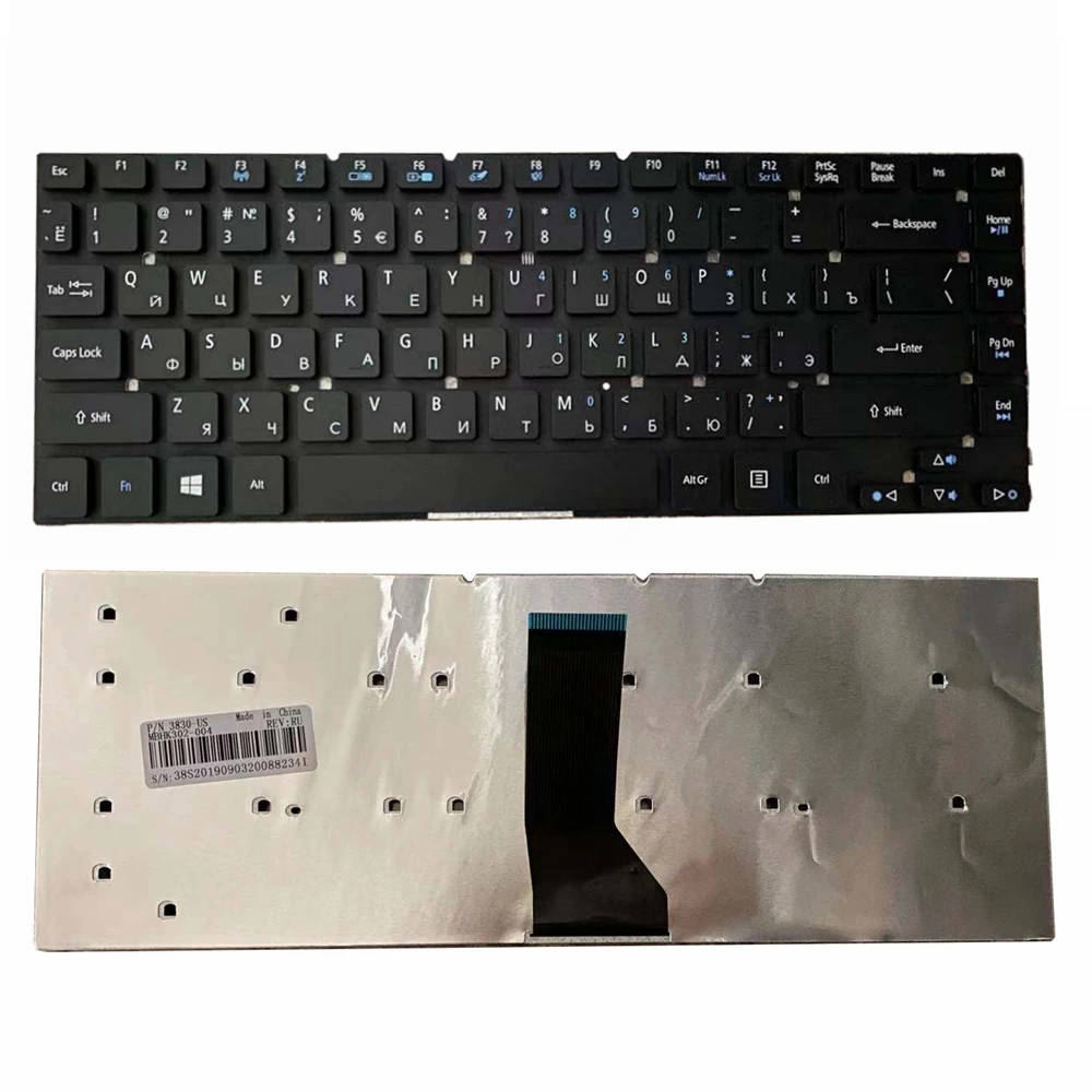 Новая русская клавиатура для Acer Aspire V3-471PG V3-471G E5-411G E5-421 E5-421G E5-471 RU черная |