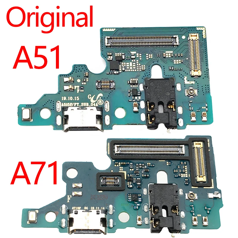 Оригинал для Samsung Galaxy A51 A515 A515F A715F A71 A715 USB зарядный док-разъем порт гибкий кабель |