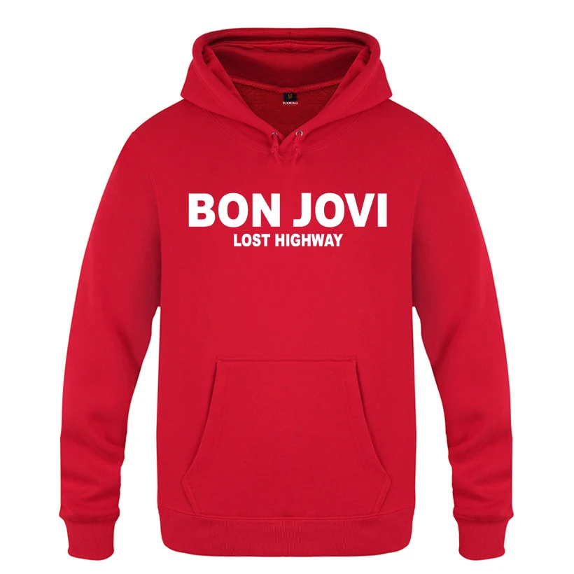 Lost High Way Bon Jovi рок толстовки для любителей музыки мужские с капюшоном флисовый пуловер толстовки