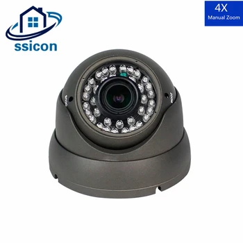 

SSICON 4MP Home Security Camera AHD Vandal Proof 2.8-12mm Lens Varifocal 4X Manual Zoom Infrared IR Night Vision CCTV Camera