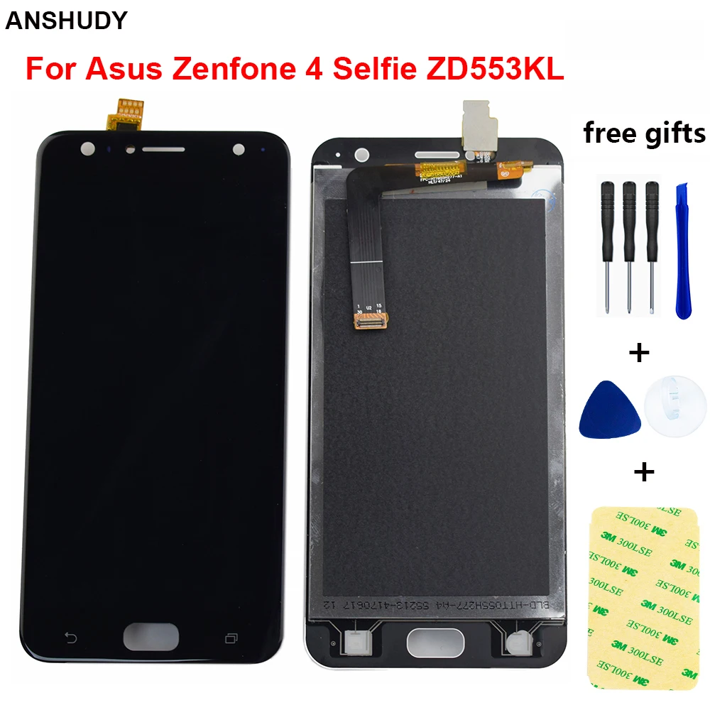 Для Asus Zenfone 4 Selfie ZD553KL ZB553KL X00LD lcd кодирующий преобразователь сенсорного экрана в