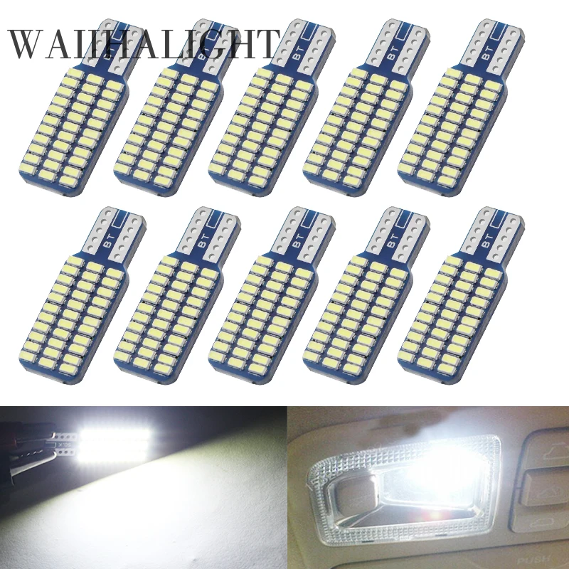 10 шт. T10 W5W светодиодный лампы 33 SMD 3014 автомобильные задние фонари купольная лампа