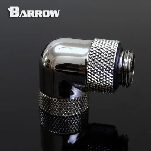 Тележка G1/4 ''с резьбой 90 градусов две вращающиеся Локоть фитинги, 90 градусов Сплит компьютер водяного охлаждения адаптер, TWT90S-V2