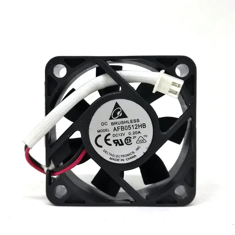 AFB0512HB DC12V 0.20A 50x50x15 мм(5 см) 2 линии охлаждающего вентилятора компьютера