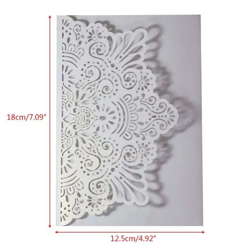  2020 New10 Pcs 3D European Style Wedding Invitation Card with Envelope Kits Party Supply - 4.00057E+12