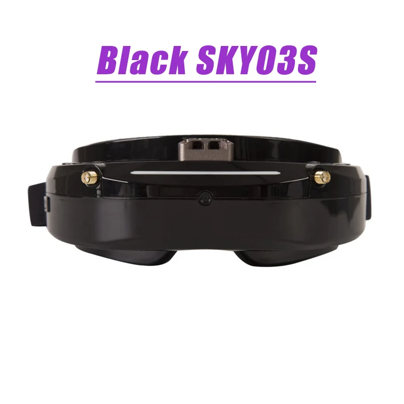 Skyzone SKY03O светодиодный/SKY03S 5,8 ГГц 48CH разнообразие FPV очки поддержка OSD DVR, HDMI и головной вентилятор светодиодный для RC FPV гоночный Дрон - Цвет: Black SKY03S