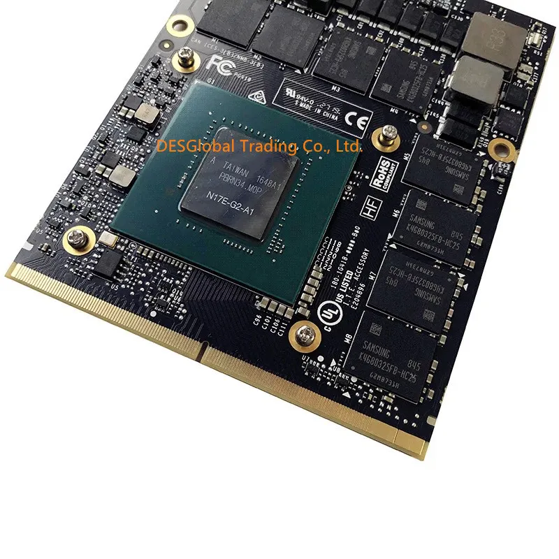 Оригинальная Видеокарта GTX 1070M GTX1070M N17E-G2-A1 8GB GDDR5 MXM для Dell Alienware 18X MSI 1763 hp 8760w Clevo P751ZM-G