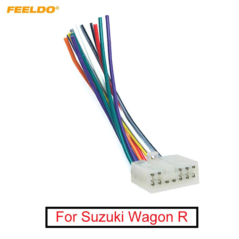 FEELDO Car Audio Radio 12pin Male Plug 