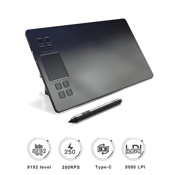 شراء10*6 بوصة 5080 ديسيبل متوحد الخواص 250PPS الرقمية القلم اللوحي أنيمي جهاز كمبيوتر لوحي للرسومات للرسم واللعب OSU مع 8192 مستويات القلم خالية من البطاري...