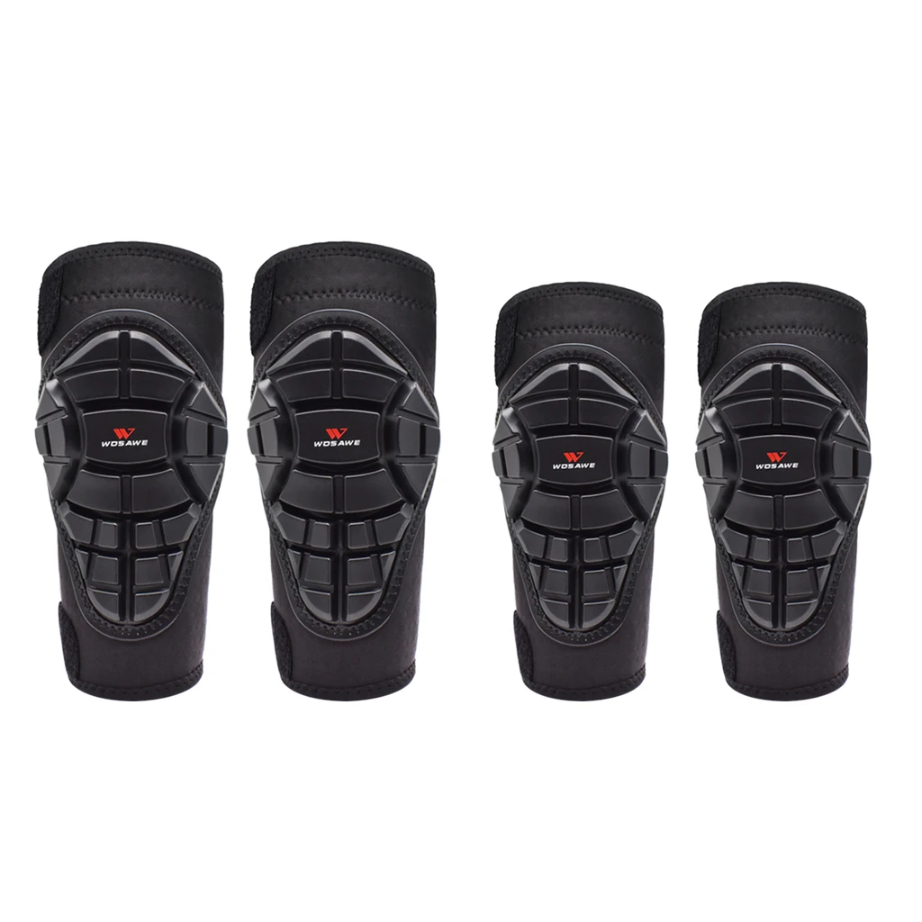 Elbow Knee Pad Protector Support Shield Set for Skating Skiing Motorcycle