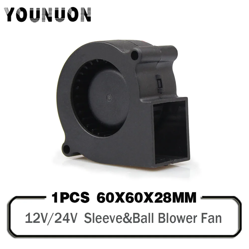 Blower Fan 1PCS 12V 24V 6028 60mm DC Turbo Centrifuge Cooling Fan 60x60x28mm cooling fan
