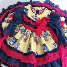 От 0 до 8 лет, осенне-зимнее платье с длинными рукавами и отложным воротником для девочек в английском консервативном стиле, детское платье принцессы Белоснежка