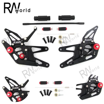 

For YAMAHA YZF R6 03-05 Motorcycles CNC Adjustable Rear Set Rearsets Footrest Foot Rest Accessorie YZFR6 YZF-R6 2003 2004 2005