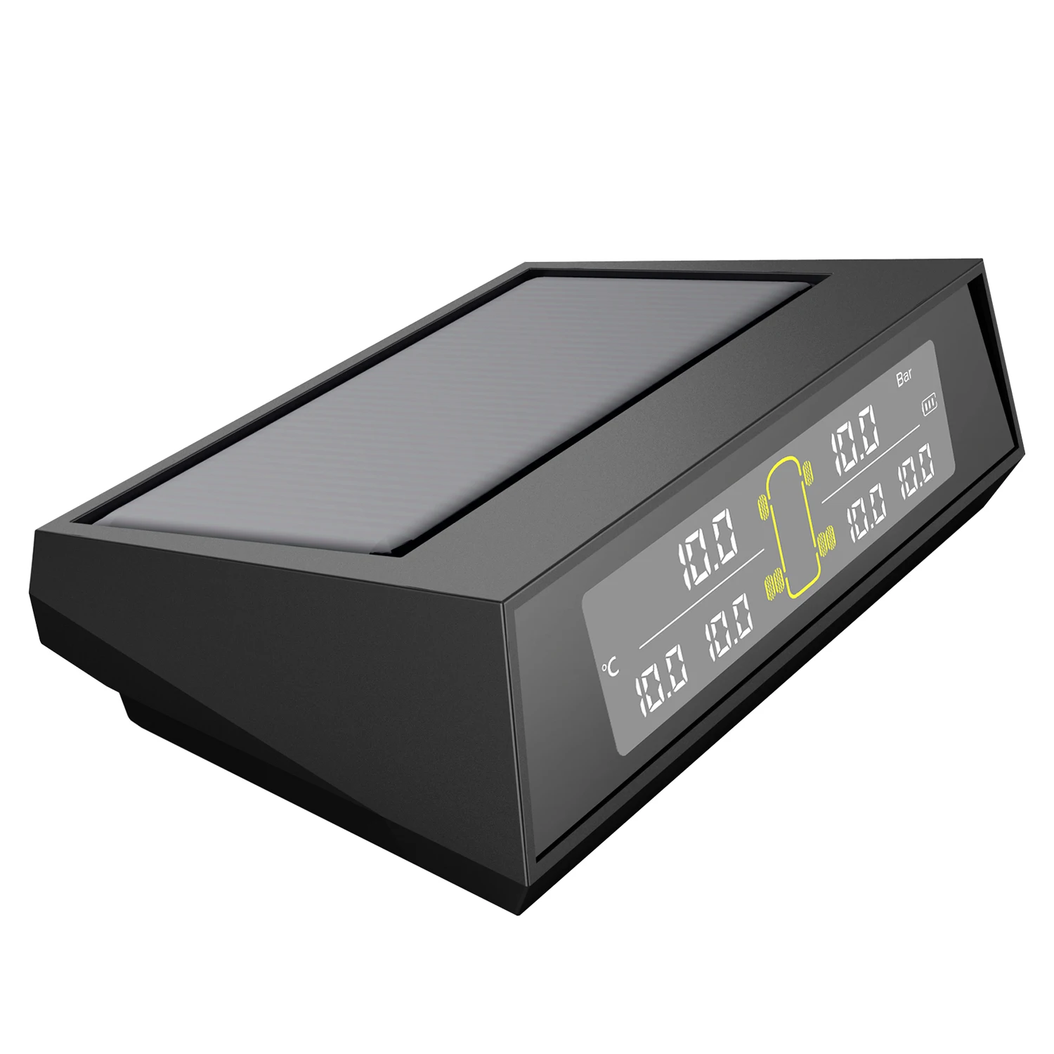 Беспроводная система контроля давления в шинах на солнечной энергии TPMS, система контроля давления на колесах, грузовиках TPMS 6, внешний датчик для автомобилей RV, грузовиков, буксировочных прицепов, 0-130PSI