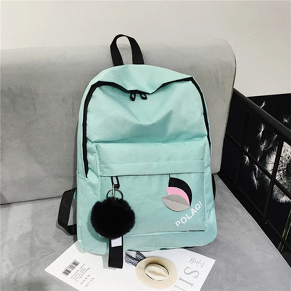 

Backpack Women Backpack Solid Color Women Shoulder Bag Fashion School Bag For Teenage Girl Children School Backpacks Female