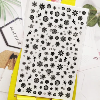 

3D Nail Sticker Snowflake Fairy Designs Nail Art Decorations Stickers Foil Decals Wraps Manicure Accessories Nails Decoraciones