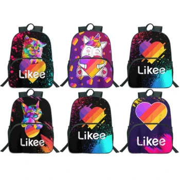 

Likee Video App Russian Type Teenager Bag Fashion Backpack Boy Girl School Bags Likee Daily Rucksack