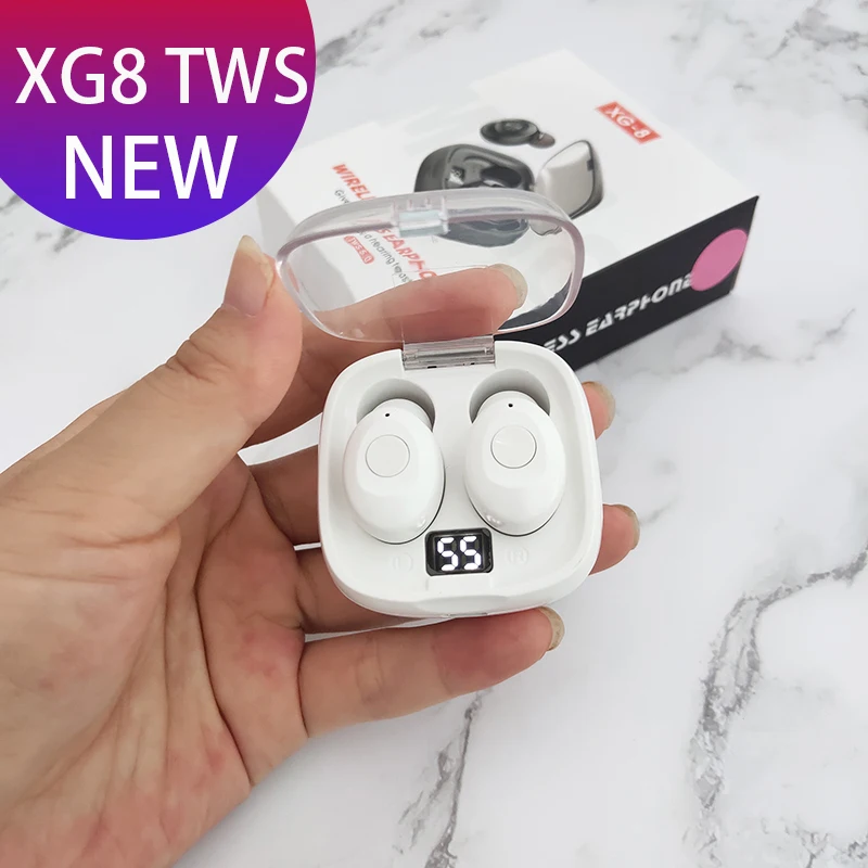 XG8 tws Wireless Earphone Bluetooth 5 0 TWS Wireless Bluetooth Headphone Power Display 6D Super Bass Headset With Microphone