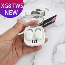 XG8 tws Wireless Earphone Bluetooth 5 0 TWS Wireless Bluetooth Headphone Power Display 6D Super Bass Headset With Microphone