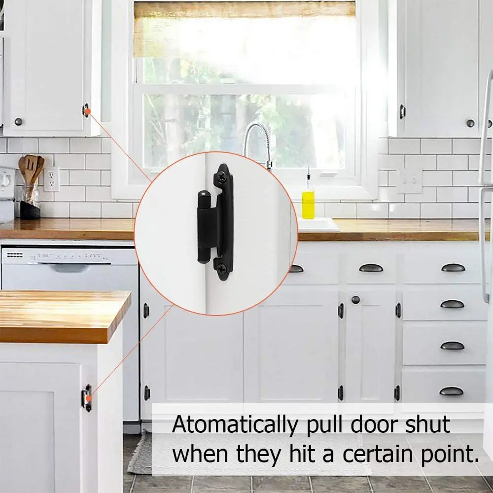 Cabinet Hinges Black Overlay Cabinet Hinges for Kitchen Drawer Self Closing Door Hinges Cabinet Hardware 15 Pair 30 Pack AliExpress