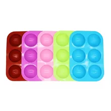 6 connected large semicircle silicone cake mould muffin mould round hole chocolate mould baking cake mould