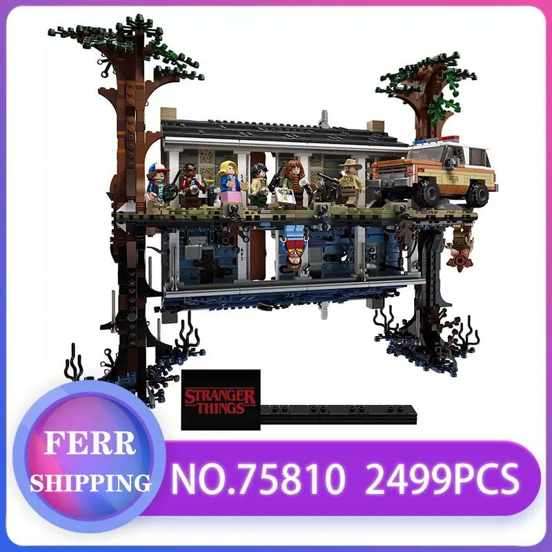 

2499pcs 75810 legoinglys Stranger Things Turning the World Upside Down Building Blocks Bricks Set Children Toys Christmas Toys