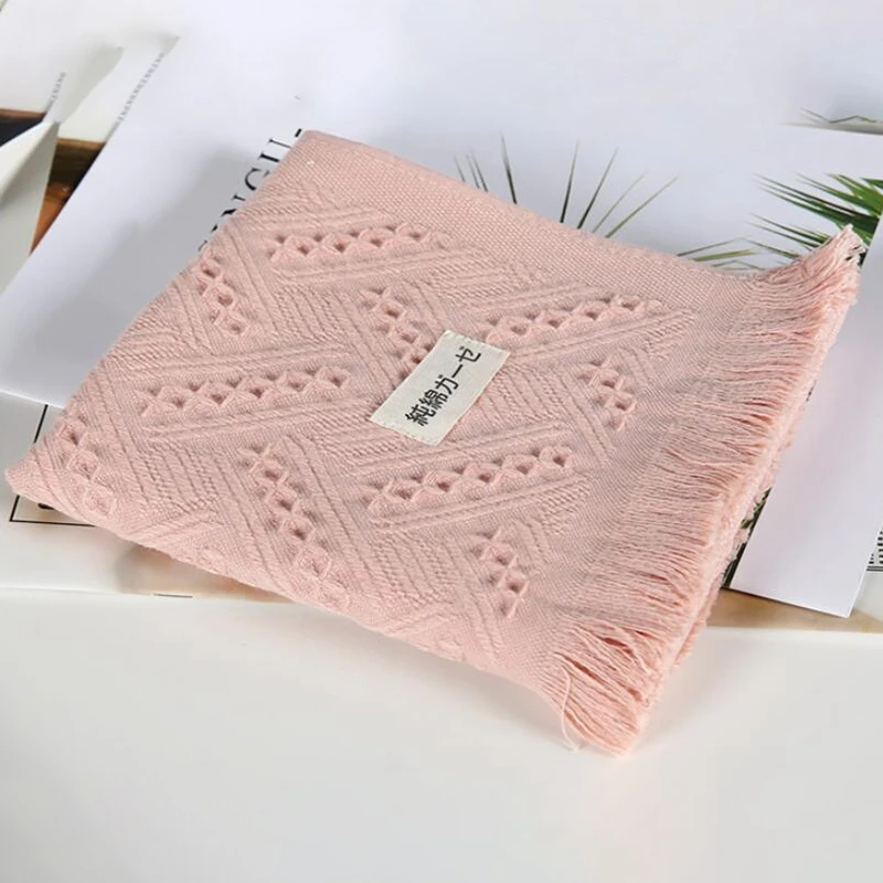 Tassel Towel Set(2Pcs) Breathe Freely Cotton Nordic Tassel Beach Towel 70x140cm Turkey Craft Gift Summer Towel Soft New