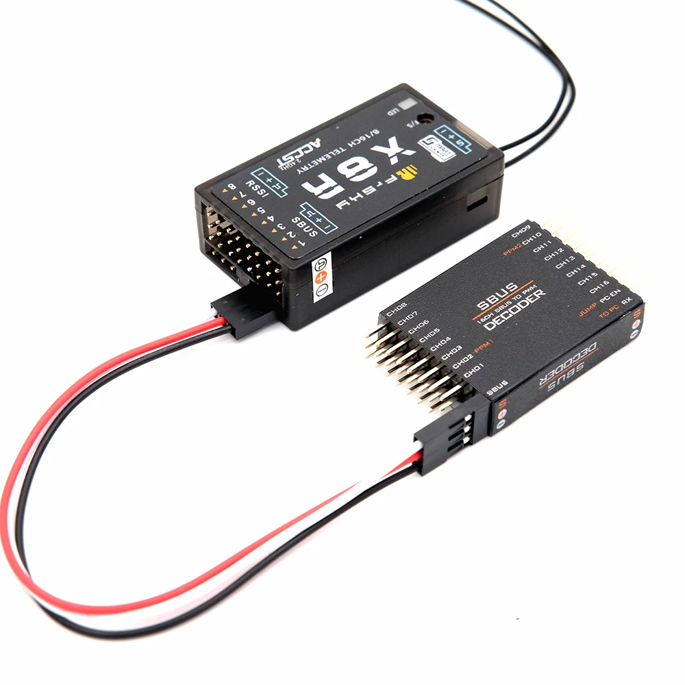 SBUS до PWM PPM декодер 16CH для Futaba Frsky X8R RXSR
