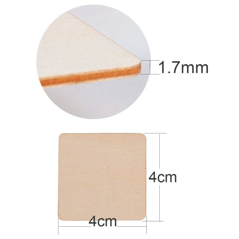 80 Pcs Wood Log Slices Discs for DIY Crafts Wedding Centerpieces 4 X 4Cm& 3-4CM