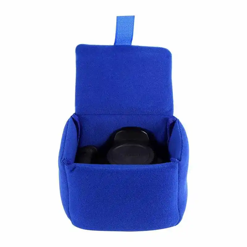 DSLR Camera Insert Bag partizione borsa imbottita velluto protezione antiurto custodia per obiettivo della fotocamera borsa morbida per Nikon per fotocamere Sony - immagine 4