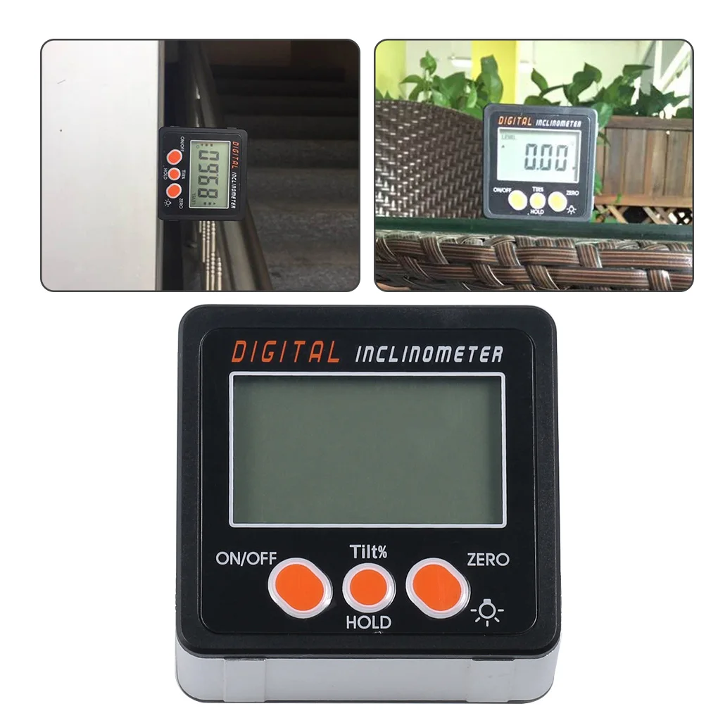 Digital Level Protractor Inclinometer Magnetic Level Angle Meter Angle Finder Level Box Digital Angle Gauge