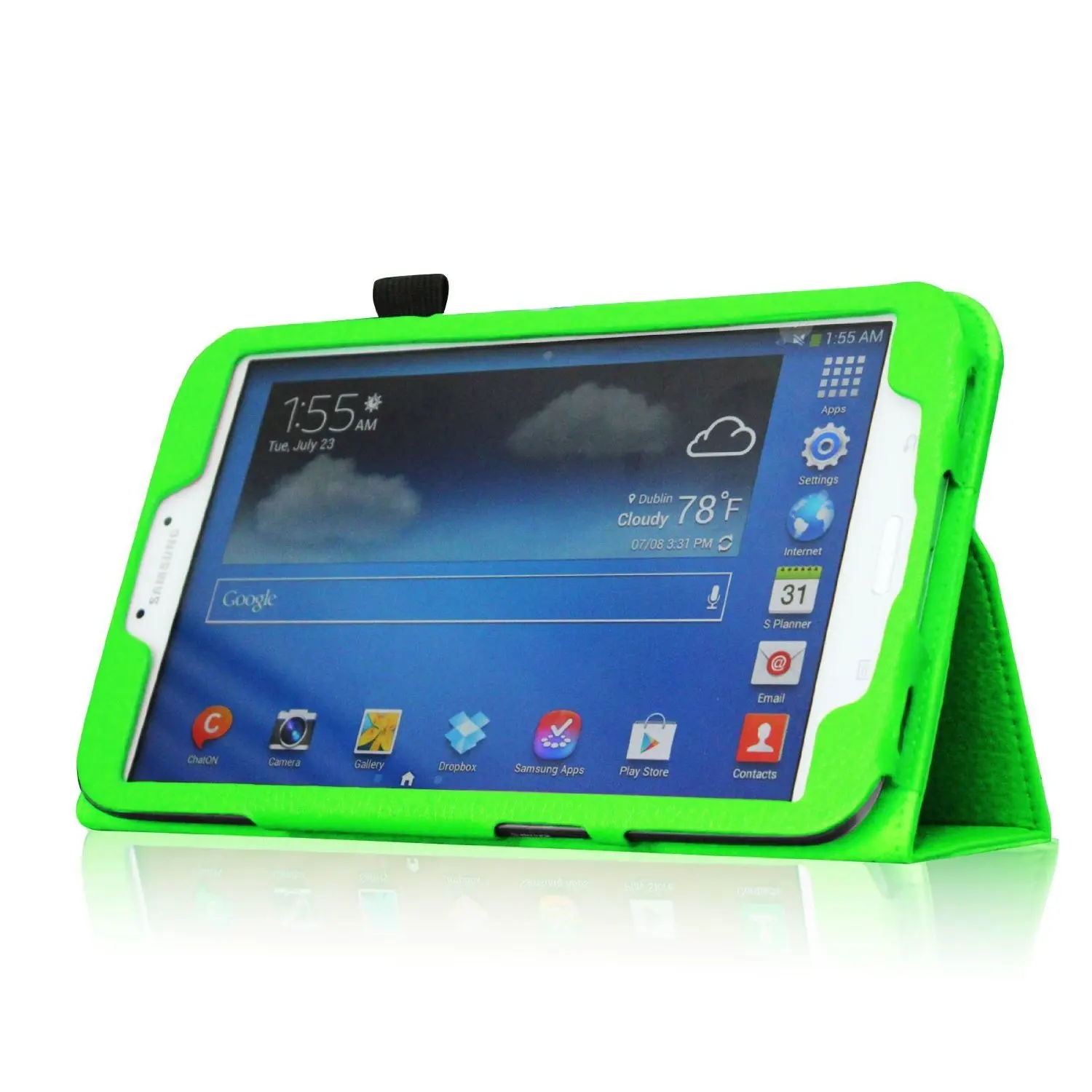Tab 3 8.0inch green Чехол с откидной крышкой для samsung Galaxy Tab 3 8,0 T311 планшетный чехол из искусственной кожи для samsung Tab3 8," SM-T310 T311 T315 подставка чехол - Цвет: Tab 3 8.0inch green
