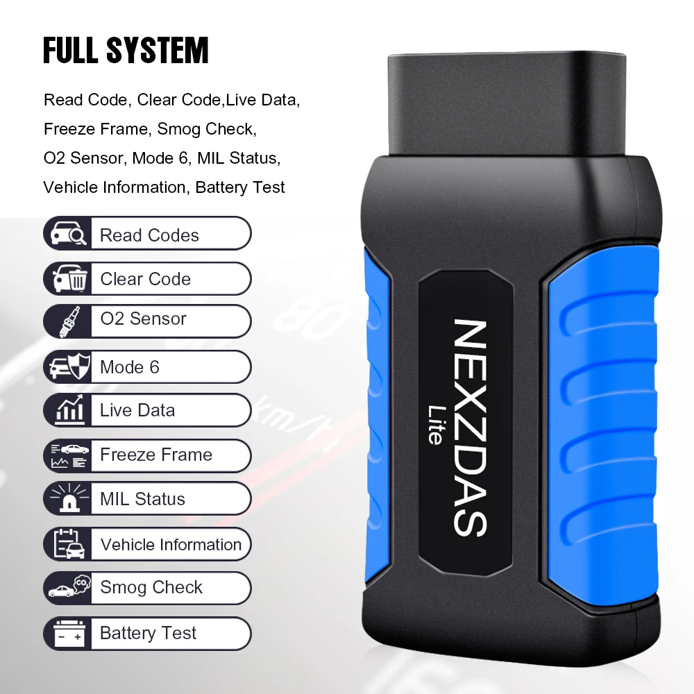 NEXZDAS OBD2 Диагностический автоматический сканер инструмент Bluetooth 4,2 полная система масло EPB TPMS сброс код ридер 12 в автомобиль