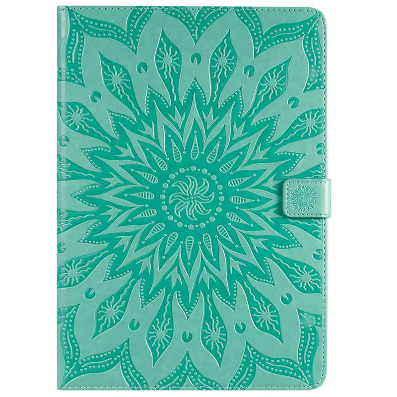 Green Чехол для планшета для iPad 10,2 7-го поколения, Чехол для iPad Pro 10,5 Air 3 Funda, Солнцезащитный чехол из искусственной кожи с тиснением+ подарок - Цвет: Green